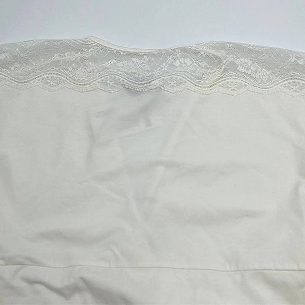 Нічна сорочка New Life з мереживом, р.S, молочний (044/16876) - Pampik - 9