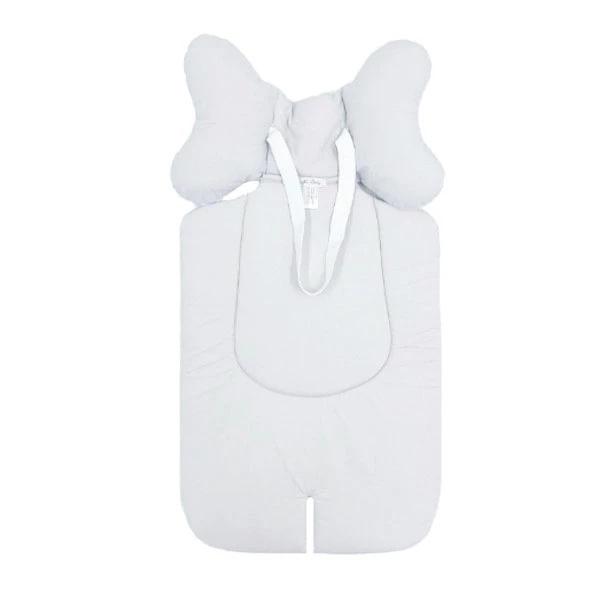 Набір New Life expert: універсальний матрацик, 62х33 см + двосторонній плед, 73х73 см, біло-бежевий (879+842/34175) - Pampik - 2