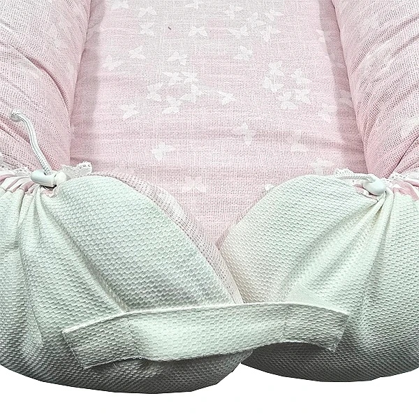 Позиціонер-кокон New Life expert, 82х48х13 см, рожевий з молочним (877+868/38128) - Pampik - 9