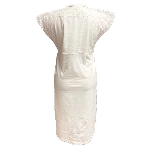 Нічна сорочка New Life з мереживом, р.S, молочний (044/16876) - Pampik - 2