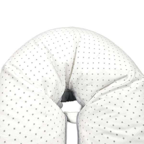 Багатофункціональна подушка для мами та малюка 3 в 1 New Life expert, 74х46х16 см, біло-сірий (872/38271) - Pampik - 3