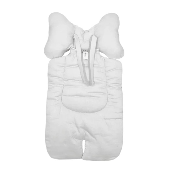 Набір New Life expert: універсальний матрацик, 62х33 см + двосторонній плед, 73х73 см, сірий з білим (821+830/27666) - Pampik - 3