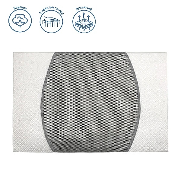 Подушка New Life expert Air+ Memory с наклоном 10°, 55х35х8 см, белый (009/37194) - Pampik - 2