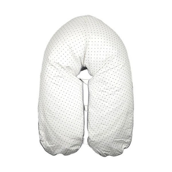 Багатофункціональна подушка для мами та малюка 3 в 1 New Life expert, 74х46х16 см, біло-сірий (872/38271) - Pampik - 2