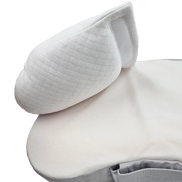 Подушка для годування New Life expert з поясом, 74х46х16 см, біло-сірий (009/34231) - Pampik - 5