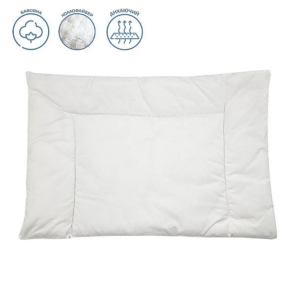 Подушка плоская гипоаллергенная New Life expert, 40х60 см, белый (0000/34156) - Pampik - 2