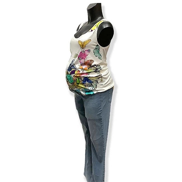 Майка New Life Бабочка с затяжкой по низу, р.44, разноцветный (080/20662) - Pampik - 2