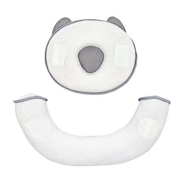 Позиціонер-кокон New Life expert Котик Air+Memory, 65х43х10 см, біло-сірий (0000/37079) - Pampik - 3