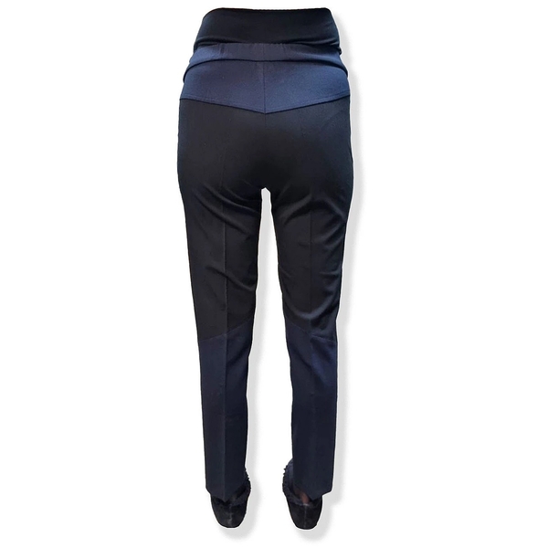 Брюки New Life LV с трикотажной вставкой, комбинированные, р.42, черно-синий (495/19224) - Pampik - 8