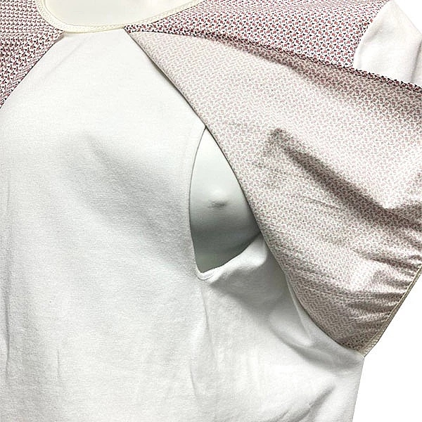 Комплект із халата та нічної сорочки для годування New Life, р.L-XL, принт квіти, рожевий (343/36683) - Pampik - 6