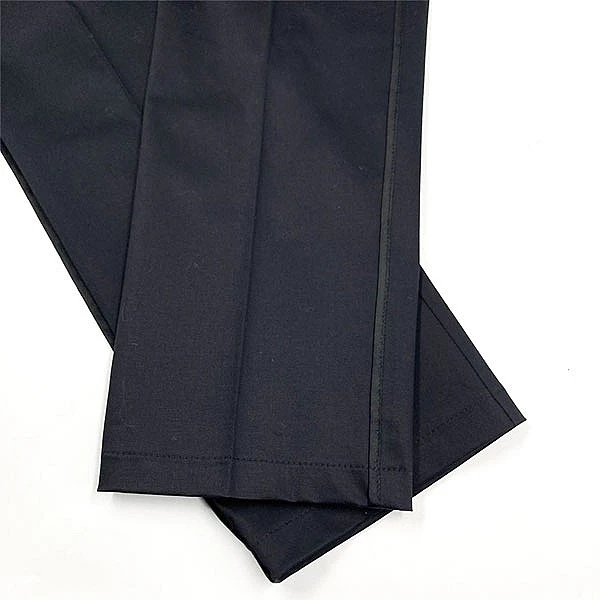 Штани укорочені New Life з трикотажною вставкою та поясом на резинці, р.46, чорний (248/7071) - Pampik - 5