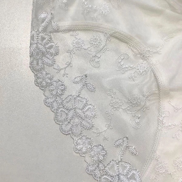 Труси New Life La Perla, під живіт, з мереживом, р.36, білий (26902) - Pampik - 2