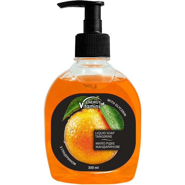 Рідке мило Energy of Vitamins Мандаринове, з гліцерином, 300 мл - Pampik