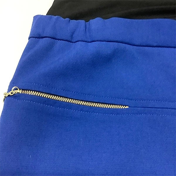 Спідниця вкорочена New Life з блискавками, р.46, електрик (480/8960) - Pampik - 3