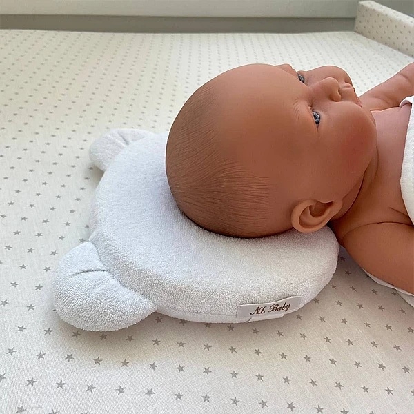 Ортопедична подушка New Life expert Memory Ведмедик для немовлят, 21х19 см, білий (30429) - Pampik - 7