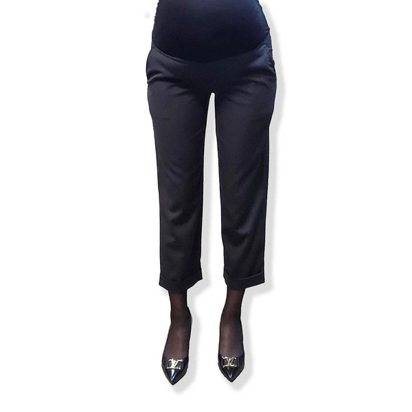 Брюки укороченные New Life с манжетом, р.42, черный (493/22801) - Pampik - 6