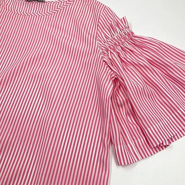 Туника New Life с рукавом со сборкой, р.44, бело-розовый (313/26992) - Pampik - 4