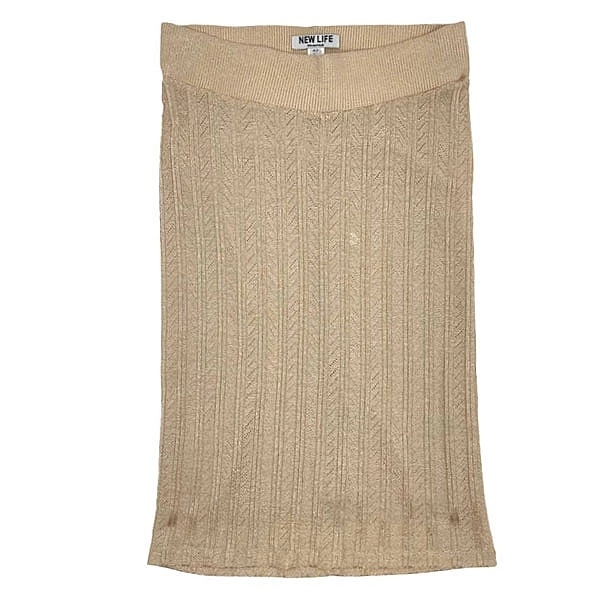 Костюм зі спідниці та майки New Life, р.42, бежевий (178/10324) - Pampik - 3