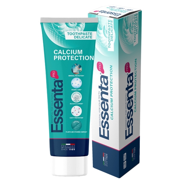 Зубна паста Essenta PRO Calcium protection, 75 мл - Pampik