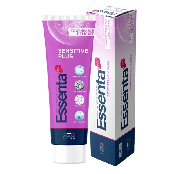 Зубна паста Essenta PRO Sensitive Plus, 75 мл - Pampik