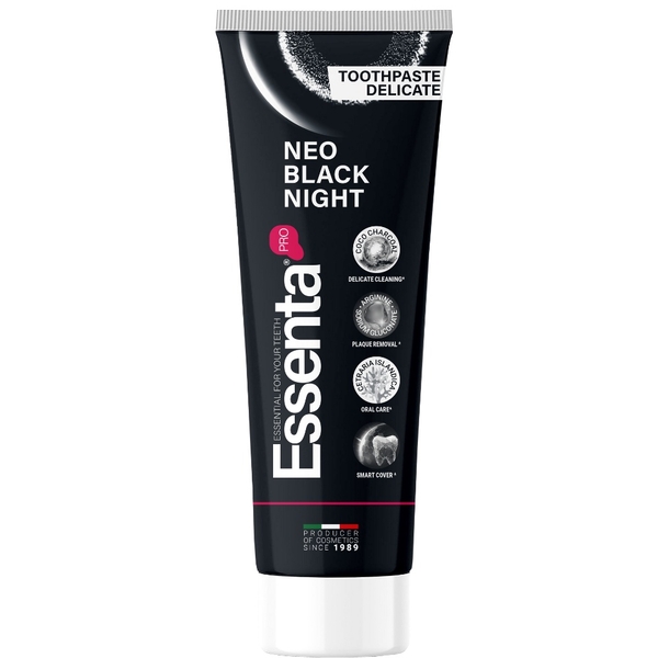 Зубна паста Essenta PRO Neo Black Night, 75 мл - Pampik - 2