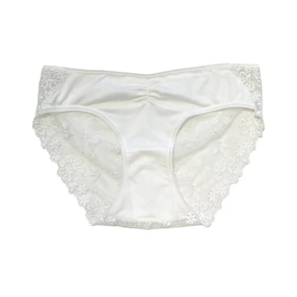 Труси New Life La Perla, під живіт, з мереживом, р.36, білий (26902) - Pampik