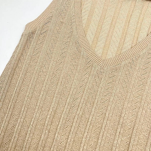 Костюм зі спідниці та майки New Life, р.42, бежевий (178/10324) - Pampik - 4