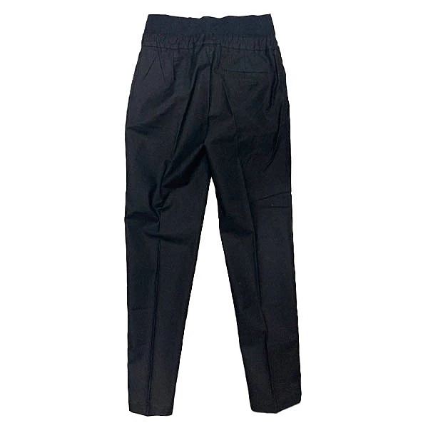 Штани укорочені New Life з трикотажною вставкою та поясом на резинці, р.42, чорний (210/25134) - Pampik - 2