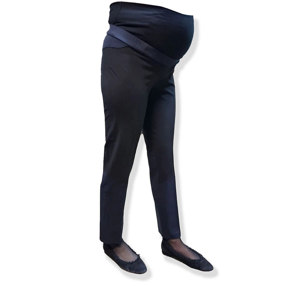 Брюки New Life LV с трикотажной вставкой, комбинированные, р.42, черно-синий (495/19224) - Pampik - 6