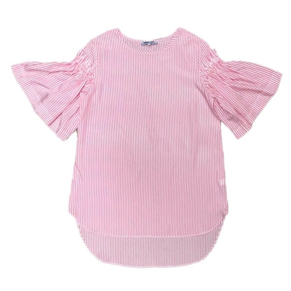 Туника New Life с рукавом со сборкой, р.44, бело-розовый (313/26992) - Pampik