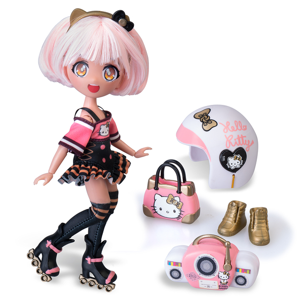 Игровой набор 4SF Manga Dolls серии Hello Kitty Золотая Роллер Дева, 19.5 см (HKTF1000) - Pampik - 3