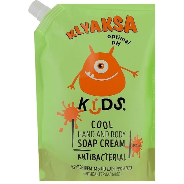 Круте крем-мило для рук та тіла Klyaksa Duo-Pack Антибактеріальне, 450 мл - Pampik