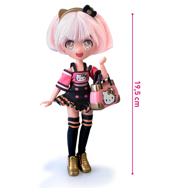 Игровой набор 4SF Manga Dolls серии Hello Kitty Золотая Роллер Дева, 19.5 см (HKTF1000) - Pampik - 2