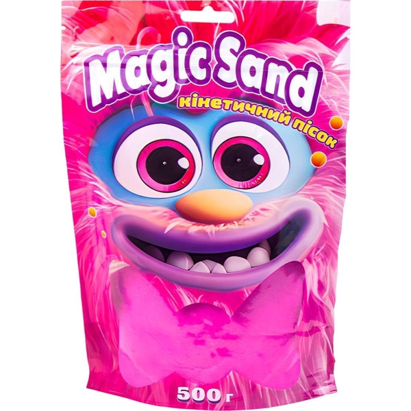 Кінетичний пісок Strateg Magic sand, фіолетовий, 500 г (39403-4) - Pampik