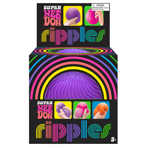 Іграшка-антистрес NeeDoh Super Яскраві хвилькі, пурпуровий (RSPND-8) - Pampik - 3