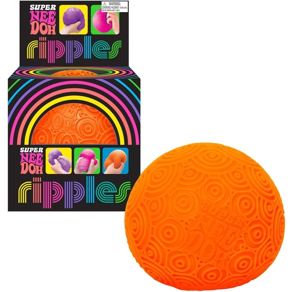 Іграшка-антистрес NeeDoh Super Яскраві кружальця, помаранчевий (RSPND-1) - Pampik