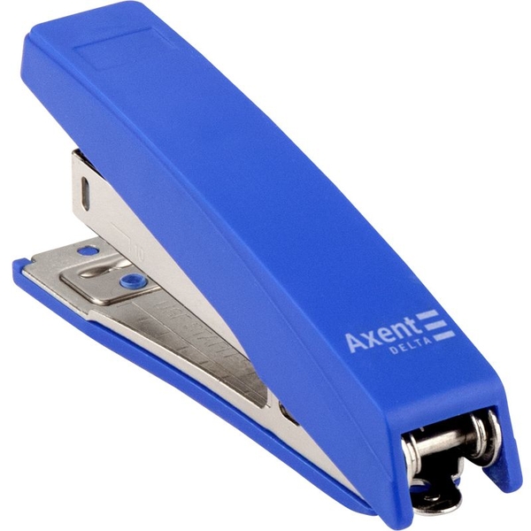 Степлер канцелярский Axent Delta №10/5, 10 листов, синий (D4219-02) - Pampik - 2