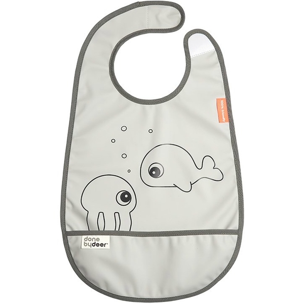 Слинявчик водонепроникний Done by Deer, сірий (1303725/35659) - Pampik