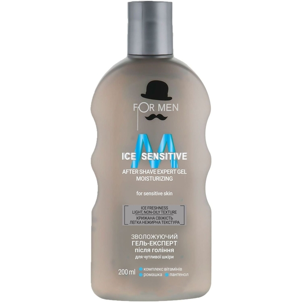 Гель-эксперт после бритья Family Doctor Ice Sencitive, увлажняющий, 200 мл - Pampik