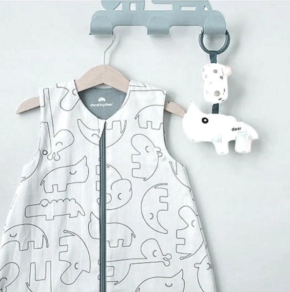 Вешалка настенная Done by Deer, 25х3,5х10 см, серый (5291325/27339) - Pampik - 2