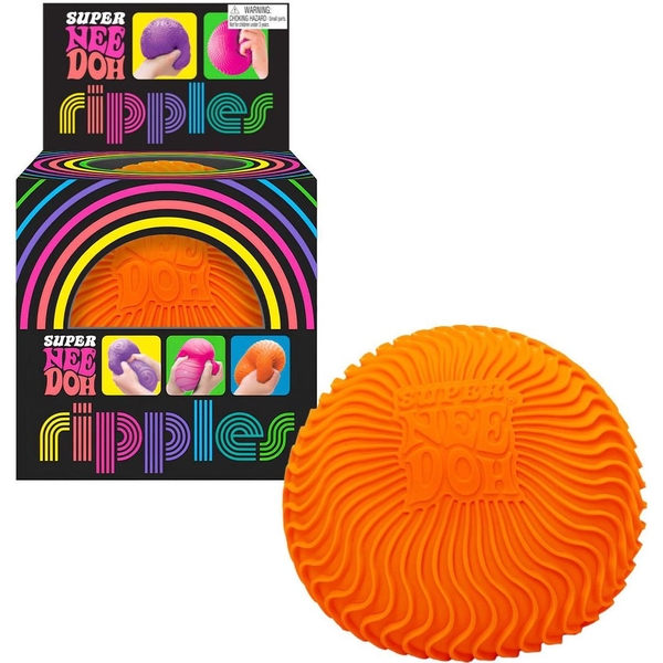 Игрушка-антистресс NeeDoh Super Яркие волны, оранжевый (RSPND-5) - Pampik