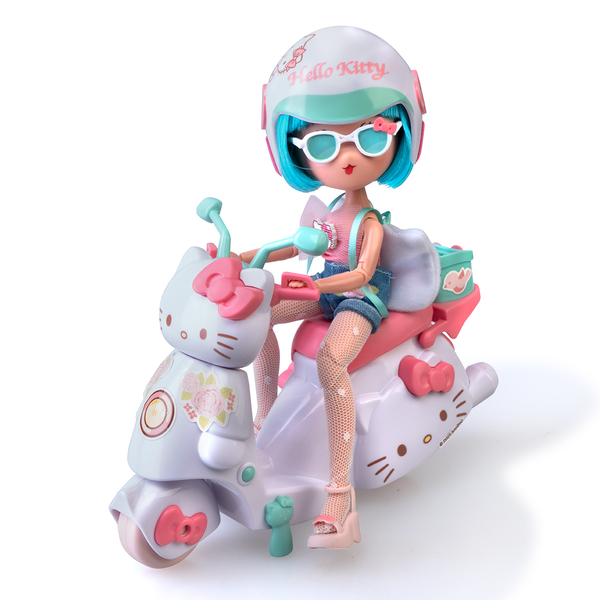 Ігровий набір 4SF Manga Dolls серії Hello Kitty Красуня Пінк на скутері, 19.5 см (HKTF3000) - Pampik - 3