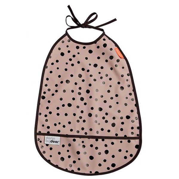 Слюнявчик водонепроницаемый Done by Deer, 2 шт., пудровый (1393671/27327) - Pampik - 3