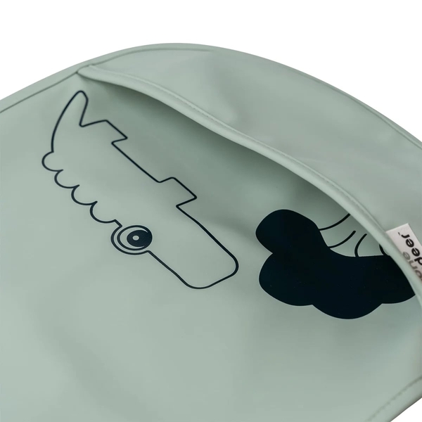 Слинявчик водонепроникний Done by Deer, 2 шт., зелений-гірчичний (1313524/35658) - Pampik - 2