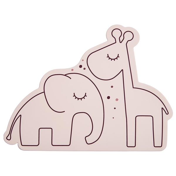 Коврик силиконовый для еды Done by Deer, 30х40 см, пудровый (1006191/33039) - Pampik