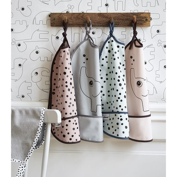 Слюнявчик водонепроницаемый Done by Deer, 2 шт., пудровый (1393671/27327) - Pampik - 4