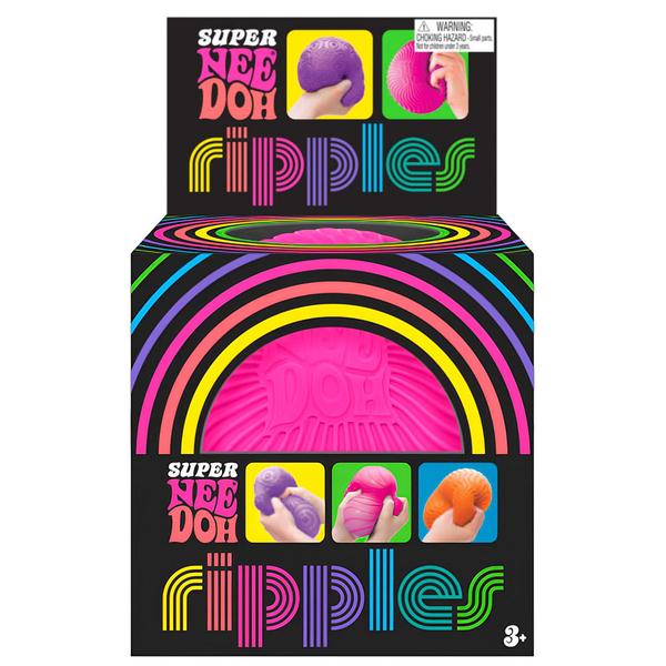 Іграшка-антистрес NeeDoh Super Яскраві хвилькі, рожевий (RSPND-6) - Pampik - 4