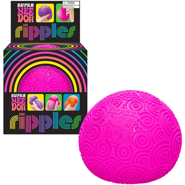 Іграшка-антистрес NeeDoh Super Яскраві кружальця, рожевий (RSPND-2) - Pampik