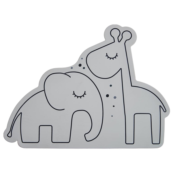 Коврик силиконовый для еды Done by Deer, 30х40 см, серый (1006195/33038) - Pampik