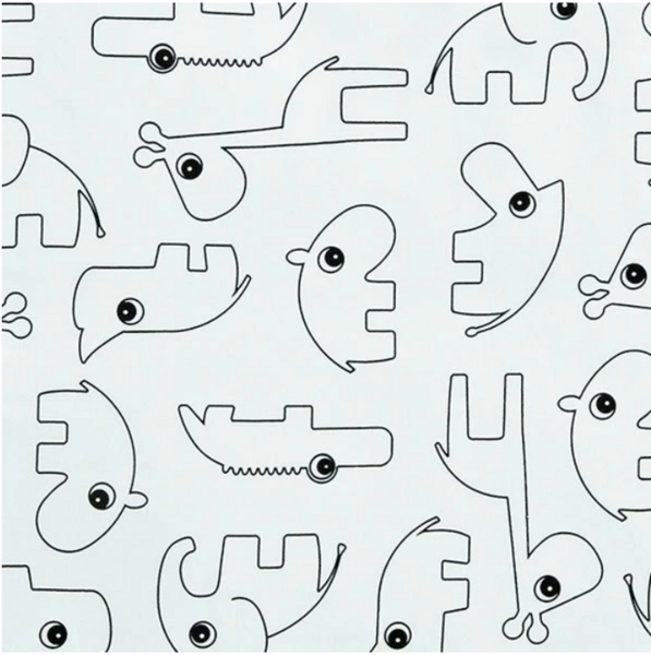 Постельное белье Done by Deer, 80х100 см, 35х40 см, голубой (20502/22345) - Pampik - 2